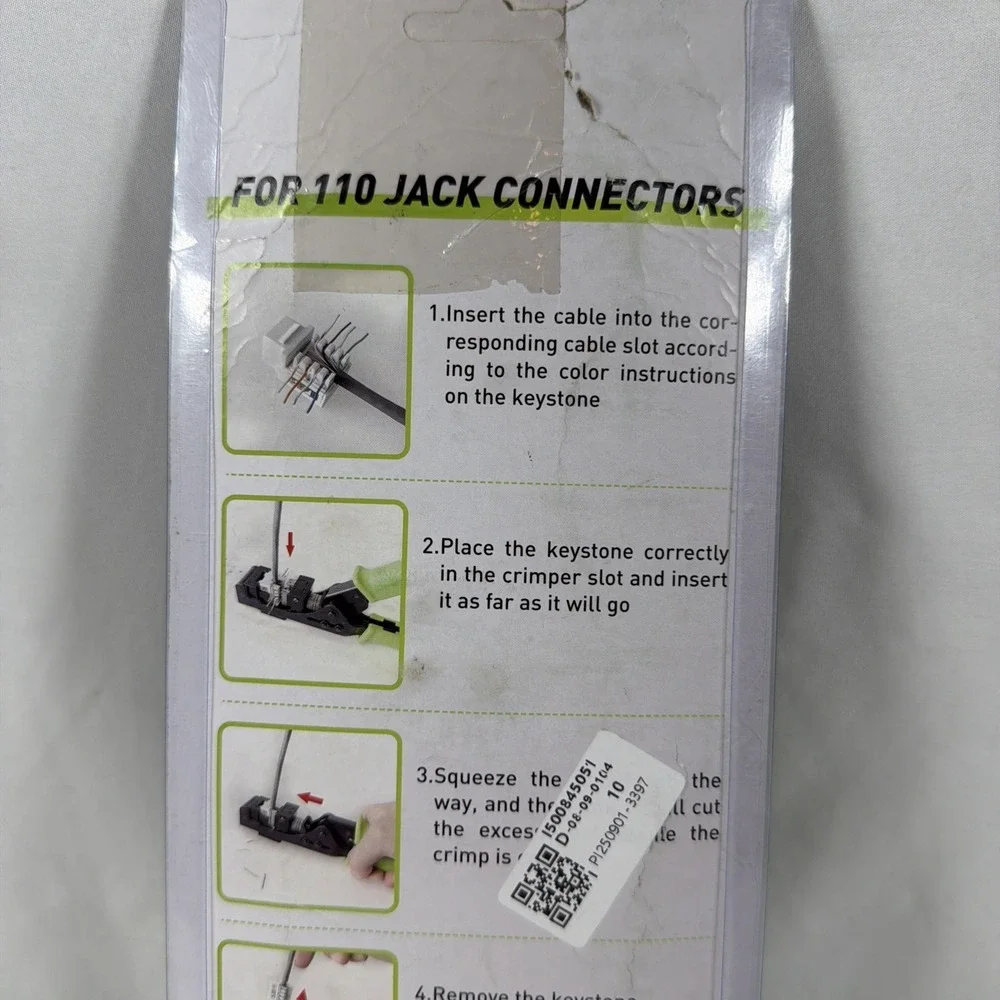 New - RJ45 Keystone Jack Crimping Punch Down Tool 90° EZ‎ Cat5e Cat6 Cat6A